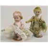 Image 2 : 9 Antique Bisque Dolls On Coin Stands