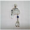 Image 1 : Native American Navajo Silver Lapis Pendant