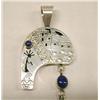 Image 2 : Native American Navajo Silver Lapis Pendant
