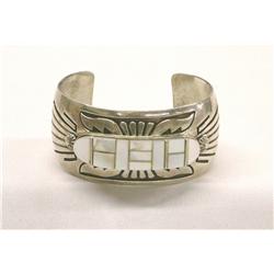 Native American Navajo MOP Cuff Bracelet by Gordon