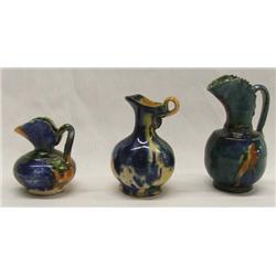 Mexican Dripware Miniature Pitchers