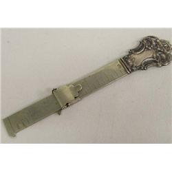 Antique Victorian Sterling Silver Hemming Ruler