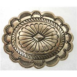 Native American Navajo Silver Concho Pin by James