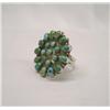 Image 1 : Native American Vintage Zuni Turquoise Petit Point Ring
