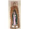 Image 1 : Hand Carved and Painted Stone Virgin of Guadalupe