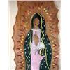 Image 2 : Hand Carved and Painted Stone Virgin of Guadalupe
