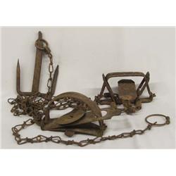 2 Antique Animal Traps