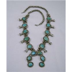 Vintage Native American Navajo Squash Necklace