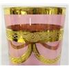 Image 2 : Gilded Cranberry Glass Vase