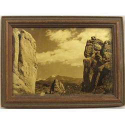 Vintage Gold Tone Photograph