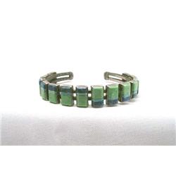 Native American Zuni Silver Turquoise Bracelet