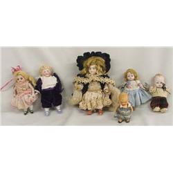 6 Antique German Dolls