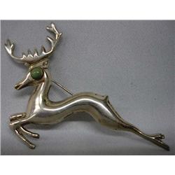 Mexican Silver Deer Pin