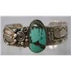 Image 1 : Native American Navajo Silver Turquoise Bracelet