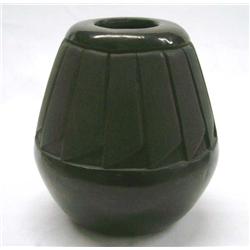 Native American Santa Clara Jar by Leona Tsosie