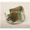 Image 2 : Native American Navajo Inlay Cuff Bracelet