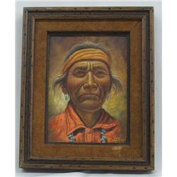 Original Native American Navajo Painting By Roan