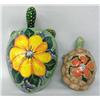 Image 2 : Pair of Decorative Hand Painted Turtles