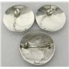 Image 2 : Native American Navajo/Zuni Silver Earrings & Pin