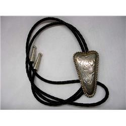 Mexican Alpaca Silver Bolo Tie