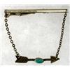Image 1 : Fred Harvey Silver Turquoise Tie Clasp