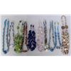 Image 1 : 10 Glass Bead, Shell and Stone Necklaces