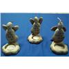 Image 2 : Lot- 3 Stone Angel Candle Holders w/ Sayings