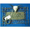 Image 4 : Lot- Cowboy Welcome Sign & Frame