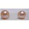 Image 1 : Pale Peach Pearl Earring Set