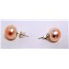 Image 3 : Pale Peach Pearl Earring Set