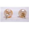Image 4 : Pale Peach Pearl Earring Set