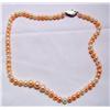 Image 3 : 16" Graduated Peach Pearl Necklace