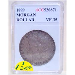 1899 Philadelphia Mint Morgan Dollar VF-35