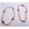 Image 1 : Lot- Two 7.50" Pearl Bracelets