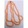Image 2 : 16" Three Strand Peach Pearl Necklace