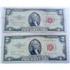 Image 1 : 2 $2 Red Seal Treasury Notes