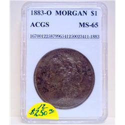 1883-O Mint Morgan Dollar MS-65