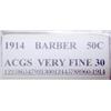 Image 2 : 1914 Philadelphia Mint Barber Half Dollar VF-30
