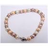Image 1 : 8.50" Tri colored Pearl and Roundell Bracelet