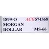 Image 3 : 1899 New Orleans Mint Morgan Dollar MS-66