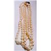 Image 2 : 18" Triple Strand Rice Pearl Necklace
