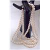 Image 4 : 18" Triple Strand Rice Pearl Necklace