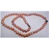 Image 4 : Pink Pearl Bracelet and Necklace Set