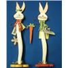 Image 1 : Lot- Two Bunnies w/ Welcome Sign