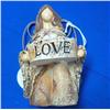 Image 2 : Lot- Two Angel Candle Holders w/ Love & Peace