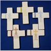 Image 1 : Lot- Five Crosses w/ Inspirational Sayings