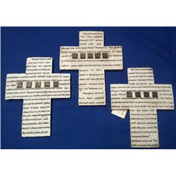 Lot- Cross Wall Hangings: Love, Faith & Peace
