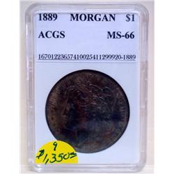 1889 Philadelphia Mint Morgan Dollar MS-66