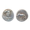 Image 1 : THESSALY, LARISSA. C. 350 BC. Silver Drachm (5.90 g). Obv: Head of the nymph Larissa three-quarter f