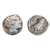 Image 1 : ATTICA, ATHENS. C. 440-404 BC. Silver Tetradrachm (17.18 g). Obv: Head right of Athena wearing crest